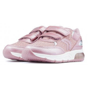 ZAPATILLAS GEOX SPACECLUB LUCES ANTIQUE_ROSE