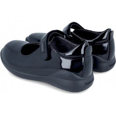 Manoletina colegial para chica Biomecanics 181120 Autoadherente NEGRO_CHAROL_C785