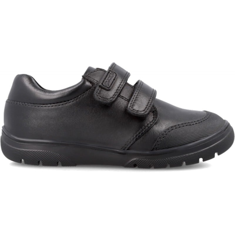 Deportiva colegial para chico Garvalín 211701 Autoadherente NEGRO_A054