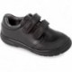 Deportiva colegial para chico Garvalín 211701 Autoadherente NEGRO_A054