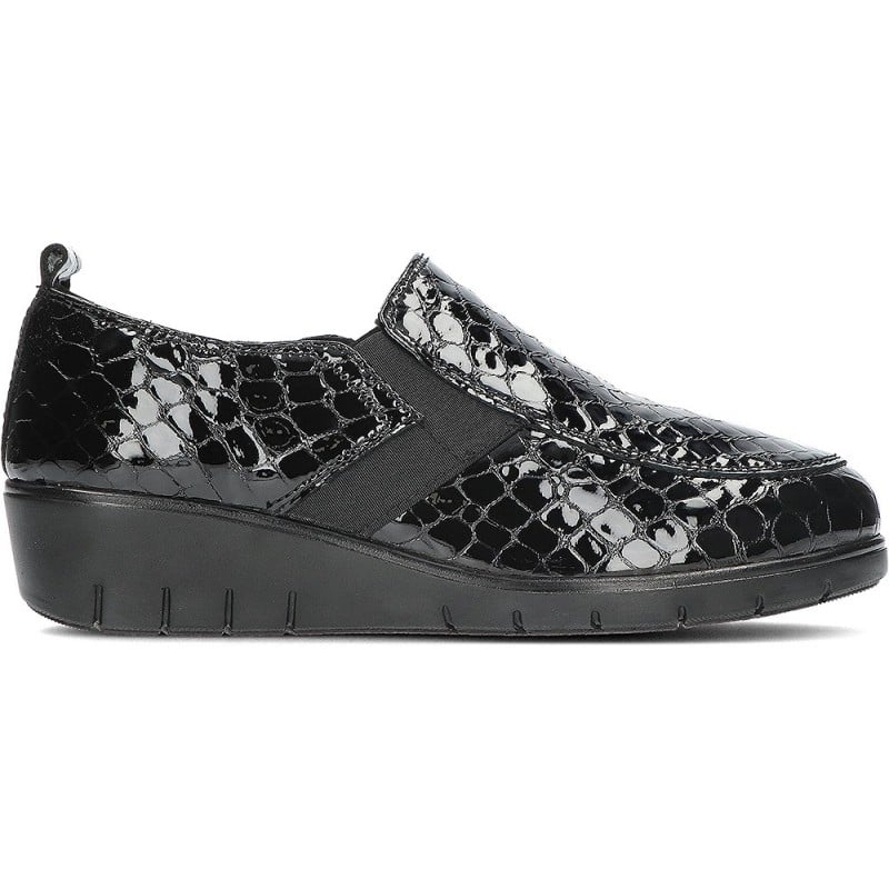 Mocasines para mujer Doctor Cutillas 60338 Elásticos NEGRO