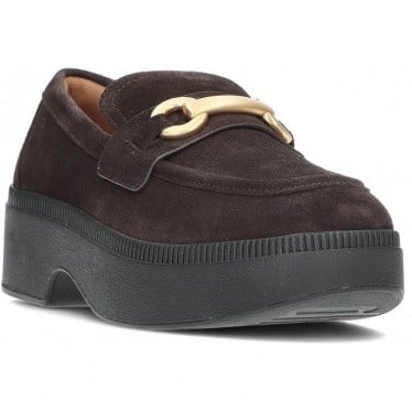 Mocasines para mujer FitFlop II8 F-LUMA CHOCOLATE