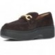 Mocasines para mujer FitFlop II8 F-LUMA CHOCOLATE