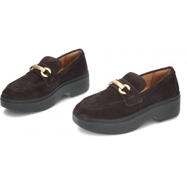 Mocasines para mujer FitFlop II8 F-LUMA CHOCOLATE