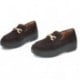 Mocasines para mujer FitFlop II8 F-LUMA CHOCOLATE