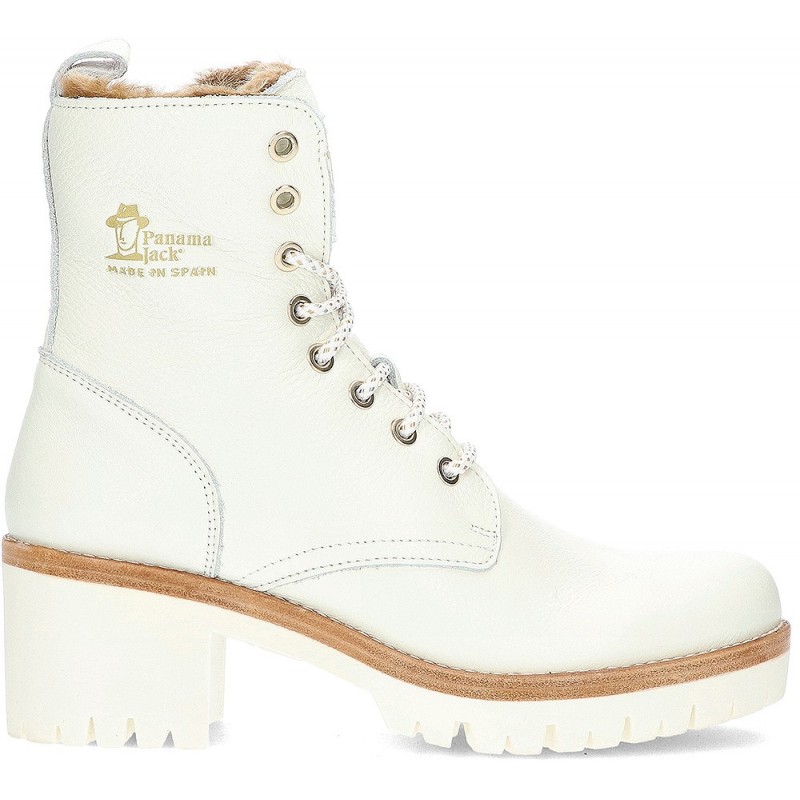 BOTAS PANAMA JACK HAIRY PADMA BLANCO