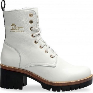BOTAS PANAMA JACK HAIRY PADMA WHITE