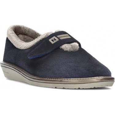 PANTUFLAS NORDIKAS AFELPADO TOP LINE 6348 AZUL_MARINO