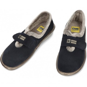PANTUFLAS NORDIKAS AFELPADO TOP LINE 6348 AZUL_MARINO