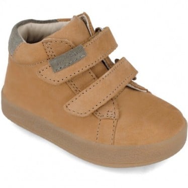 Botines para chico Garvalín 241315 Autoadherente CAMEL