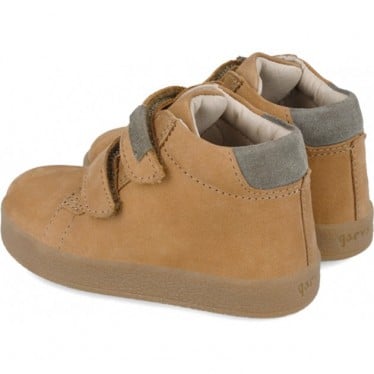 Botines para chico Garvalín 241315 Autoadherente CAMEL