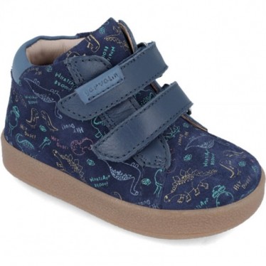 Botines para chico Garvalín 241317 Dinosaurios AZUL_MARINO