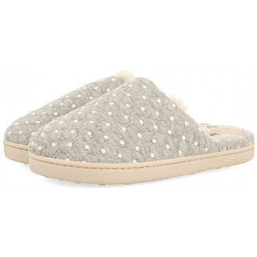 Pantuflas con lunares GIOSEPPO LYSANDER 73110 GRIS
