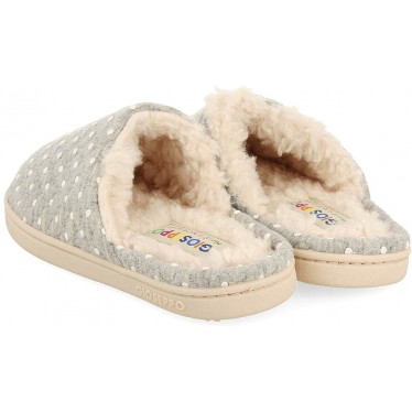 Pantuflas con lunares GIOSEPPO LYSANDER 73110 GRIS