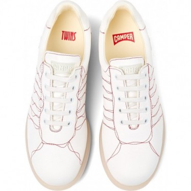 Deportiva para hombre Camper K100968 Twins Pela WHITE_002