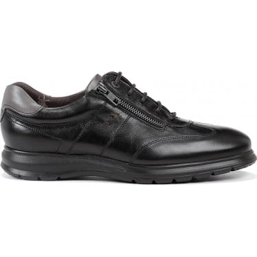 Zapato con cremallera FLUCHOS Zeta F0606 NEGRO_GRAFITO