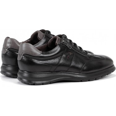 Zapato con cremallera FLUCHOS Zeta F0606 NEGRO_GRAFITO