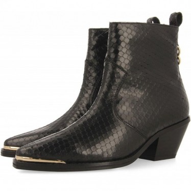 Botines de piel estilo cowboy GIOSEPPO SMYRNA 73230 NEGRO