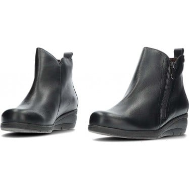 Botines para mujer Pepe Menargues 20632 Cremallera NEGRO
