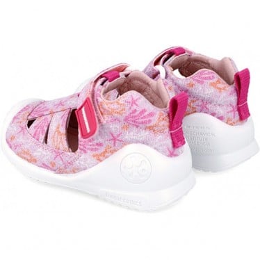 SANDALIA BIOMECANICS LONA ESTAMPADO 242181-A LILA