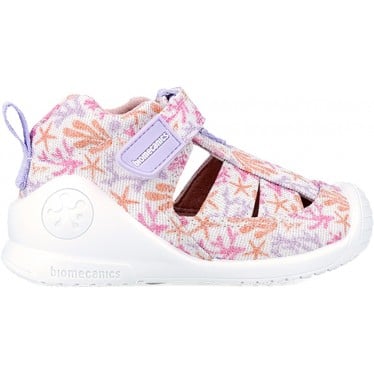 SANDALIA BIOMECANICS LONA ESTAMPADO 242181-A BLANCO