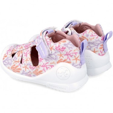 SANDALIA BIOMECANICS LONA ESTAMPADO 242181-A BLANCO