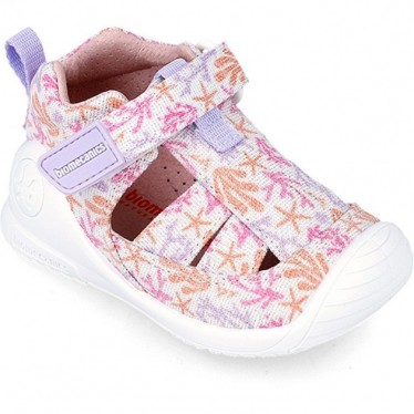 SANDALIA BIOMECANICS LONA ESTAMPADO 242181-A BLANCO