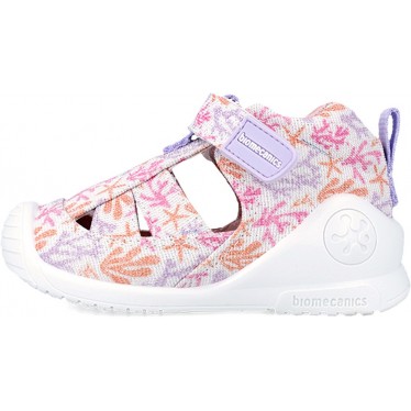 SANDALIA BIOMECANICS LONA ESTAMPADO 242181-A BLANCO