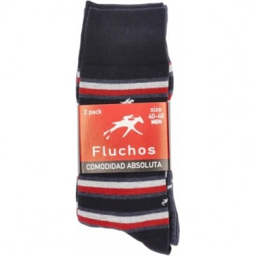 CALCETINES LARGOS FLUCHOS CA0009 NAVY_RED