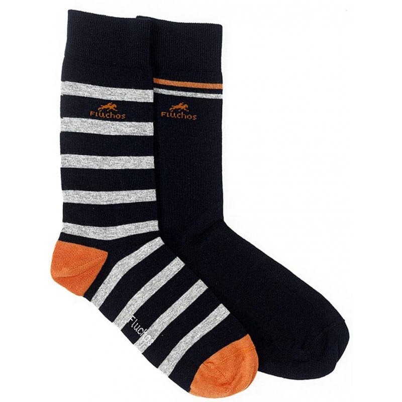 CALCETINES LARGOS FLUCHOS CA0009 NAVY_RAYAS