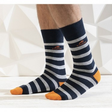 CALCETINES LARGOS FLUCHOS CA0009 NAVY_RAYAS