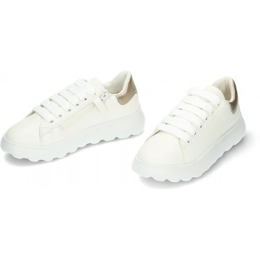 Zapatillas deportivas para niña GEOX Puffypop J55MRA WHITE_PLATINUM