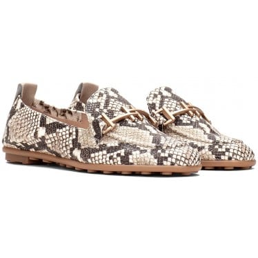 Mocasines para mujer Hispanitas HV254027 Bombay SNAKE_TAUPE_C003