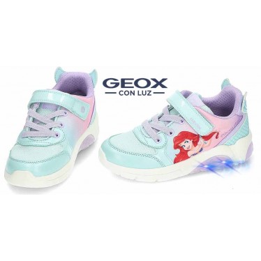 Zapatillas con luz para niña GEOX Fadinlight J55M4B WATERSEA_LILAC
