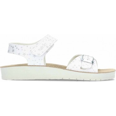 Sandalia para niña con hebilla GEOX Costarei J15EAB WHITE