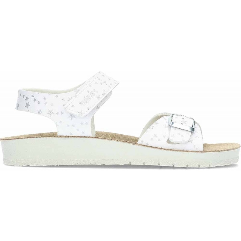 Sandalia para niña con hebilla GEOX Costarei J15EAB WHITE