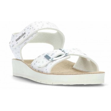 Sandalia para niña con hebilla GEOX Costarei J15EAB WHITE