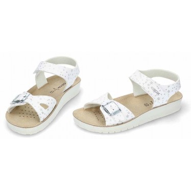 Sandalia para niña con hebilla GEOX Costarei J15EAB WHITE