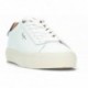 Zapatillas de piel para hombre Pepe Jeans PMS30930 WHITE
