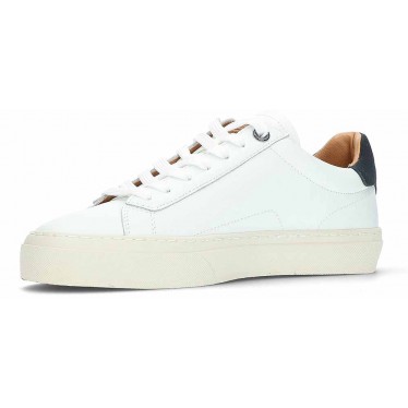 Zapatillas de piel para hombre Pepe Jeans PMS30930 WHITE