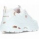 Zapatillas de mujer Skechers D Lites Fresh Start 11931 WHITE_ROSE_GOLD