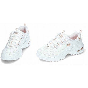 Zapatillas de mujer Skechers D Lites Fresh Start 11931 WHITE_ROSE_GOLD