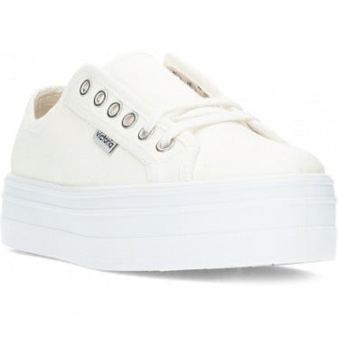 DEPORTIVAS VICTORIA DE LONA PARA MUJER 109200 BLANCO