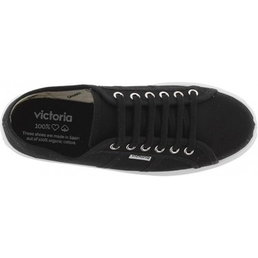 DEPORTIVAS VICTORIA DE LONA PARA MUJER 109200 NEGRO