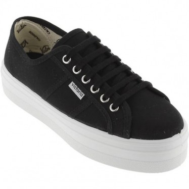 DEPORTIVAS VICTORIA DE LONA PARA MUJER 109200 NEGRO