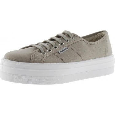 DEPORTIVAS VICTORIA DE LONA PARA MUJER 109200 BEIGE
