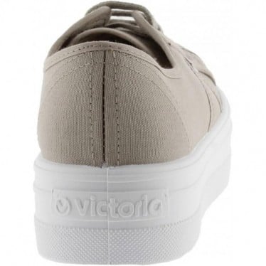 DEPORTIVAS VICTORIA DE LONA PARA MUJER 109200 BEIGE