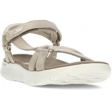 SANDALIAS SKECHERS GO WALK FLEX 141451 TAUPE