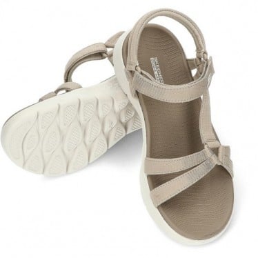 SANDALIAS SKECHERS GO WALK FLEX 141451 TAUPE