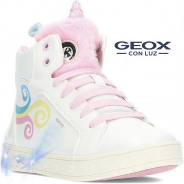 Botines para niña de GEOX j468wa j skylin WHITE
